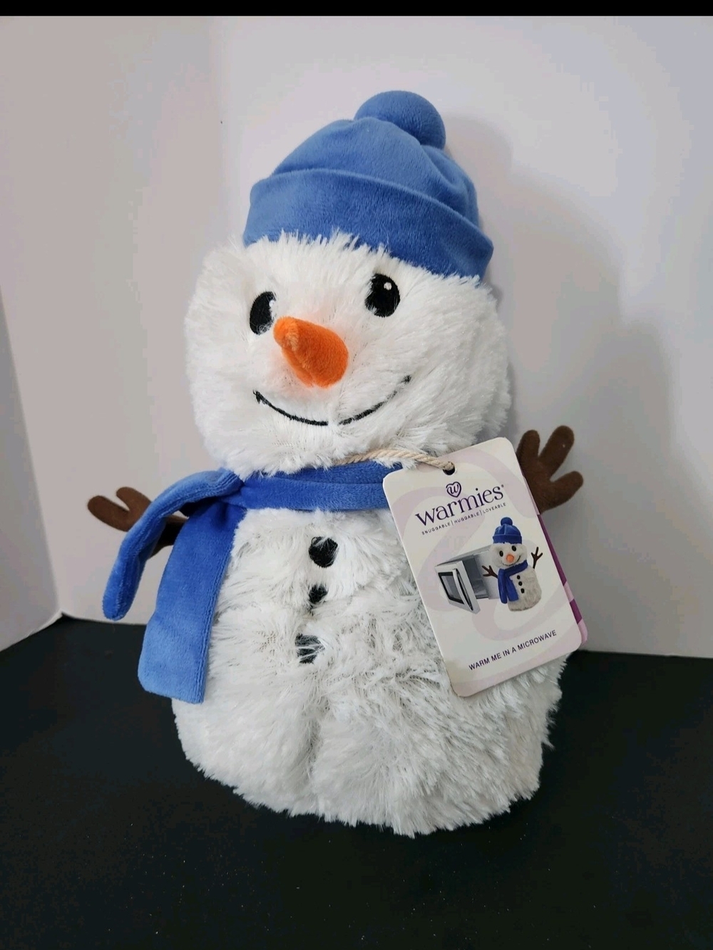 Warmies Microwaveable Plush Snowman with Blue Hat & Scarf